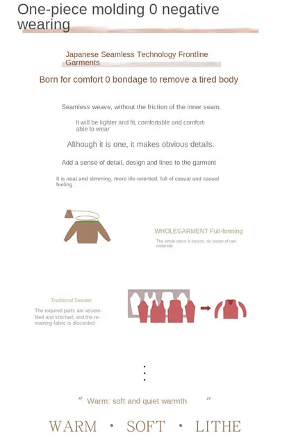 Women's Clothing New Fashion Autumn And Winter Merino Wool Pullover Solid Color Long Sleeve Basic Thermal Top 100% Wool Sweater