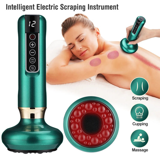 Smart Electric Cupping Massager with Heat & Gua Sha
