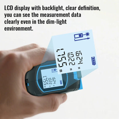 Laser Tape Measure 3 In 1 Digital Tape Measure High Precision Laser Rangefinder Steel Tape Measure High Elasticity