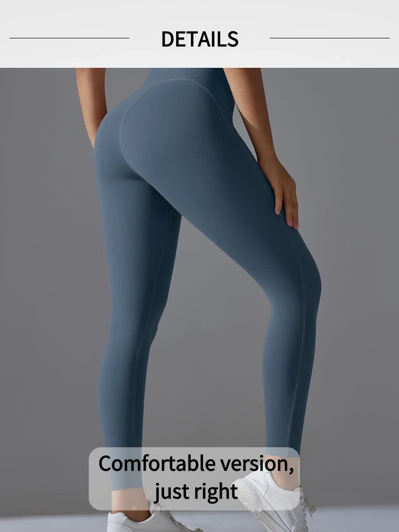 Women's High Waisted, Tight Fitting, Sexy Peach Hip Lifting Yoga Pants, Gym Exercise, Running, Pilates, Leggings Yoga Pants