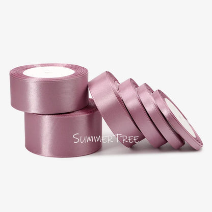 Satin Ribbon 25yards 6mm - 50mm Sash Gift Wrap Bow Handmade DIY Craft Halloween Christmas Wedding Birthday Party Decoration