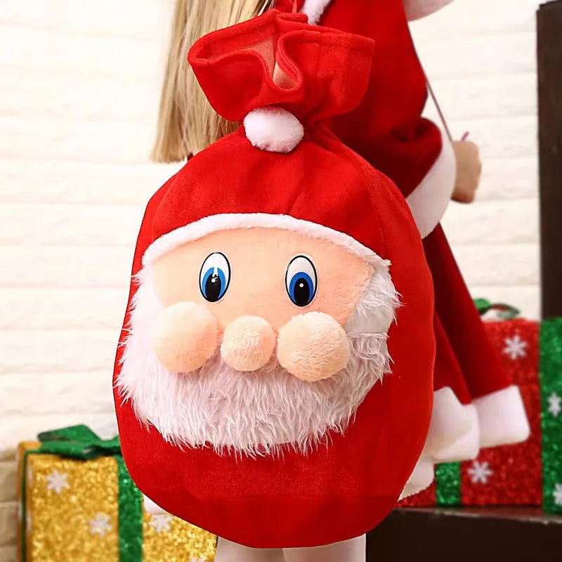 Christmas Dress Cosplay Costumes Santa Claus Costume X-Mas Clothing Outfit Set Dress/Pants Tops Hat Cloak Belt For Boys Girls