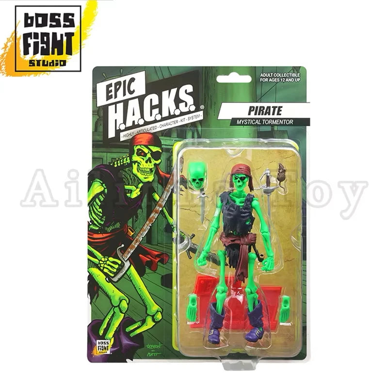 Boss Fight Studio 1/12 Action Figure EPIC H.A.C.K.S. Pirate Barbarian Gladiator Skeleton Anime Model For Gift