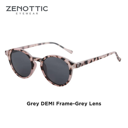 ZENOTTIC (S Size) Retro Circular Polarized Sunglasses 2024 2025 Men Women Vintage Small Round Sun Glasses UV400 Goggles Shades