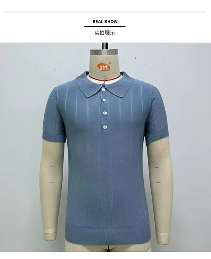 Men’s Slim Fit Polo Shirt – Breathable Short Sleeve Casual Top (M-3XL)