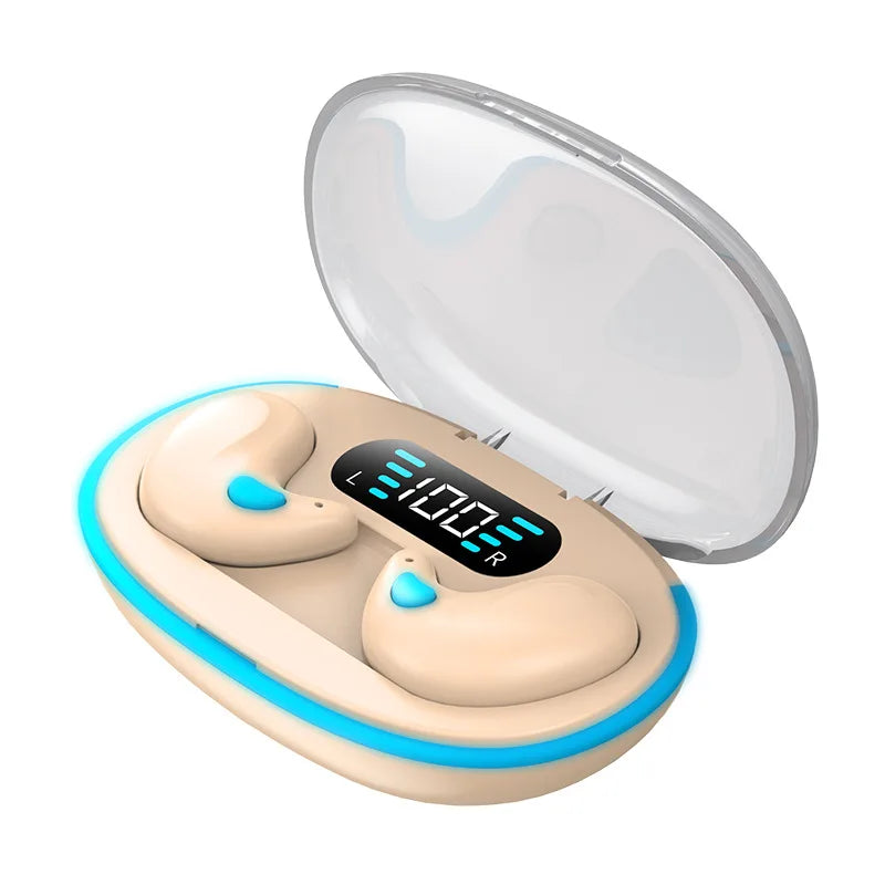 Mini Wireless X55 In-Ear Sleep Bluetooth Earphones TWS Invisible Stereo Headphones with Microphone for HD Calls Headset