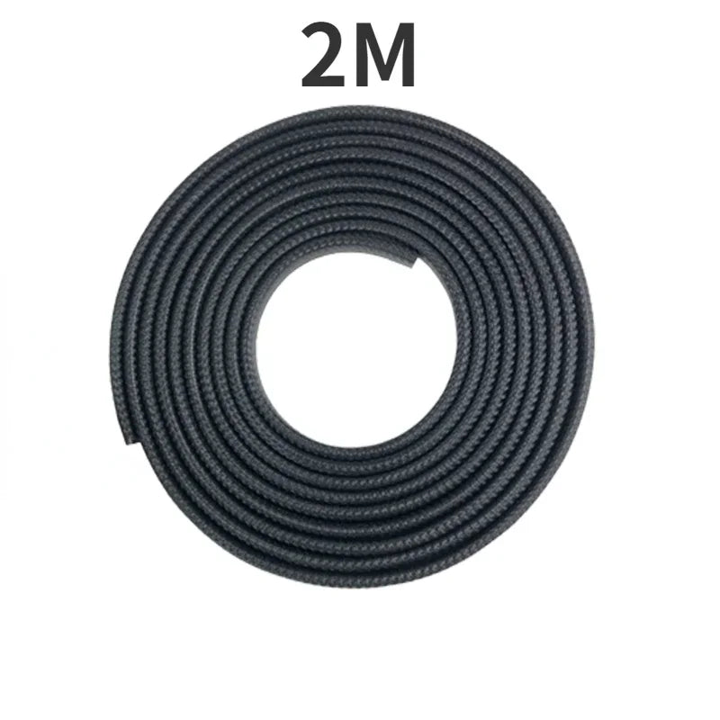2/3/5M Car Door Anti Collision Strip with Steel Disc Bumper Trim Edge Scratch Protector Strip Sealing Guard Styling Car Decor