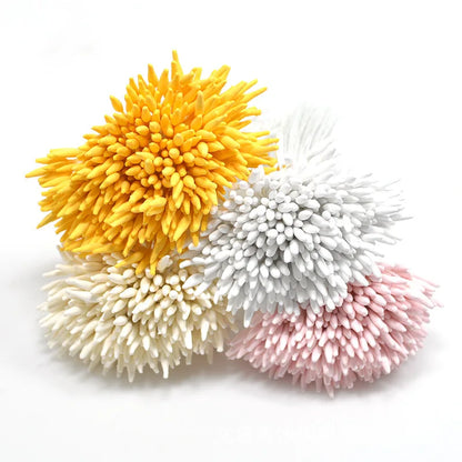 2MM 370Pcs/Lot Matte Pointed Core Stamen Manual Flower Stamen Hairpin Hair Decoration DIY Material Simulation Flower Accessories