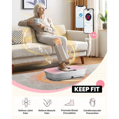 Vibration Plate Exercise Machine – Bluetooth & 400lbs Max