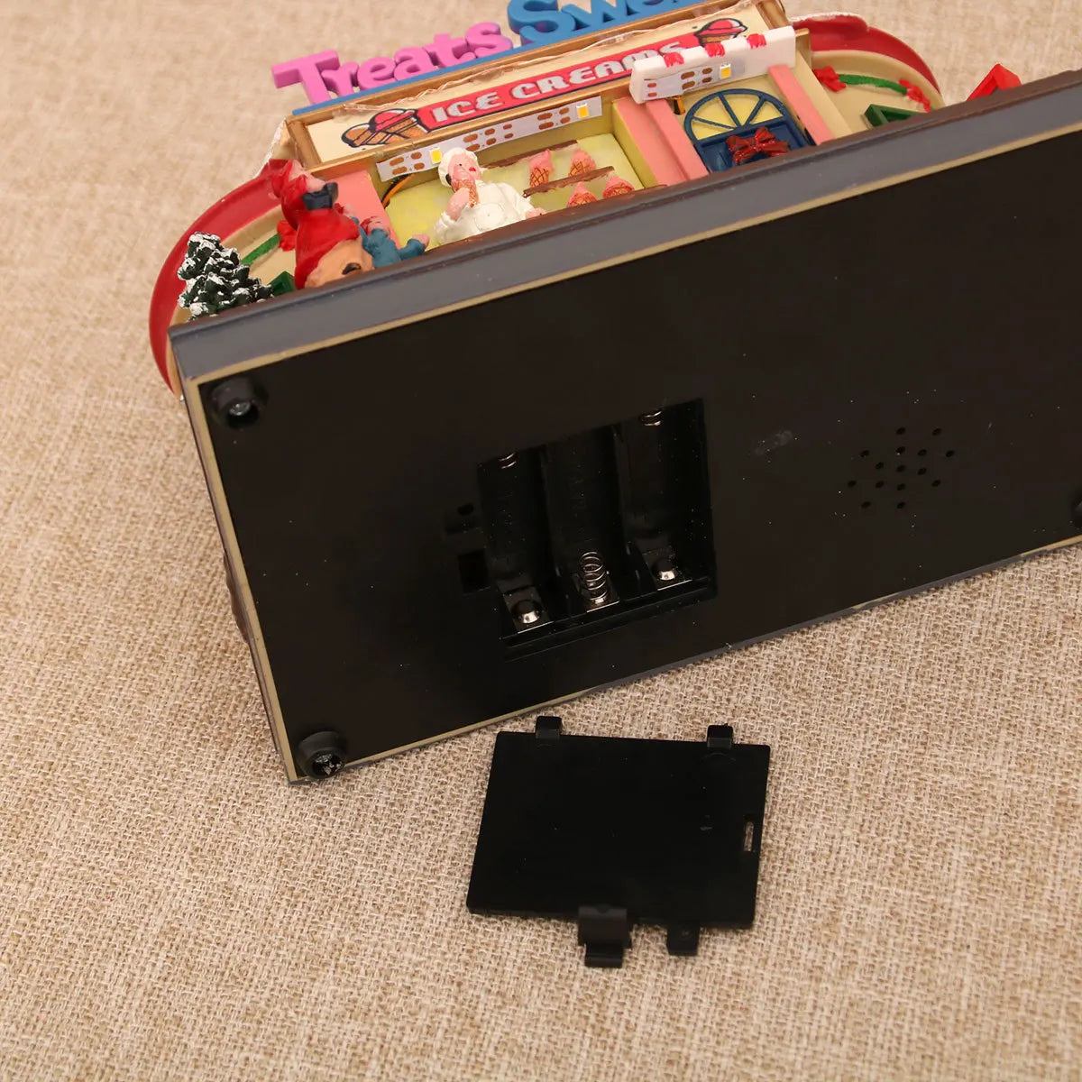 Christmas New Year Gift Rotating Glowing Octave Box Xmas Creative Kitchen Ornament Decoration Christmas Children Music Box Gift