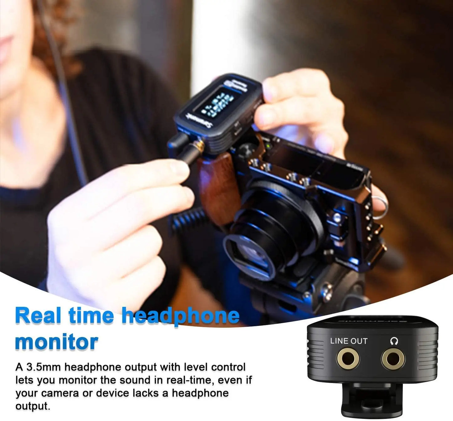 Saramonic Blink500 Pro Wireless Lavalier Microphone for iPhone Android PC Computer DSLR Cameras Youtube Recording Streaming Vlog