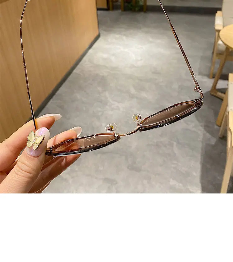 Brand Design 2025 Fashion New Polygonal Metal Sunglasses Retro Ladies Glasses Classic Trend Luxury Driving Travel Eyewear