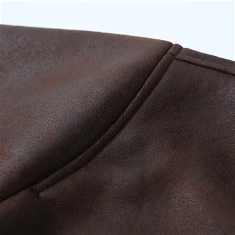 2024 Autumn New Women's Clothing Style Fashionable and Versatile Flip Collar Fur Integrated Double sided Jacket Coat