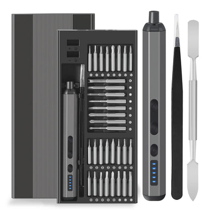 68-in-1 Electric Precision Screwdriver Set – Cordless, 5 Torque Modes, LED, S2 Steel Bits