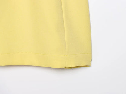 Yellow Slim Fit Mini Dress – Summer 2025 Casual Chic