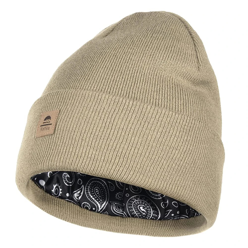 Scalloped Beanie Hat Knitted Warm Cap with Fold-Over Cuff Autumn Winter Fashion Accessory for Men And Women