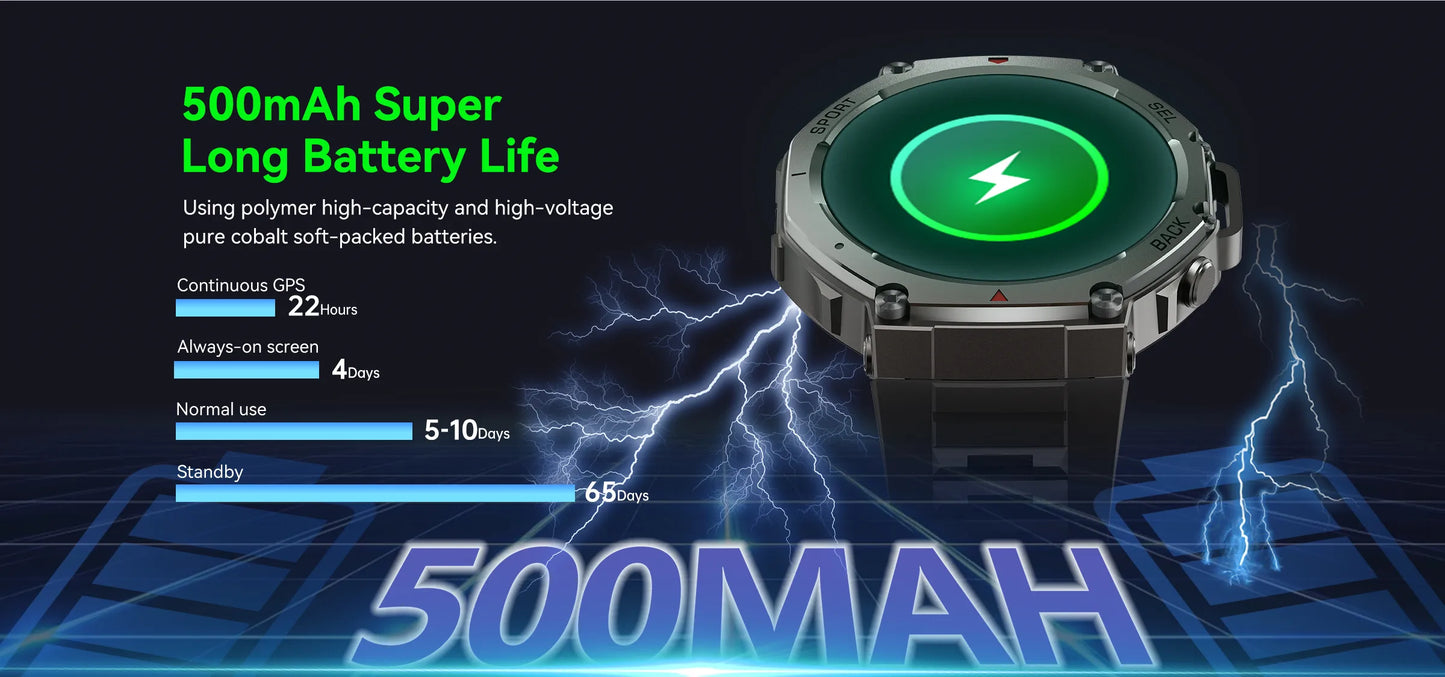 T-Rex 3 GPS Smart Watch 10ATM IP69K Waterproof Clock Compass Altimeter Call Military Sports Smartwatch Men For HUAWEI Bracelet