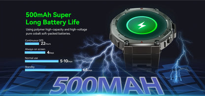 T-Rex 3 GPS Smart Watch 10ATM IP69K Waterproof Clock Compass Altimeter Call Military Sports Smartwatch Men For HUAWEI Bracelet