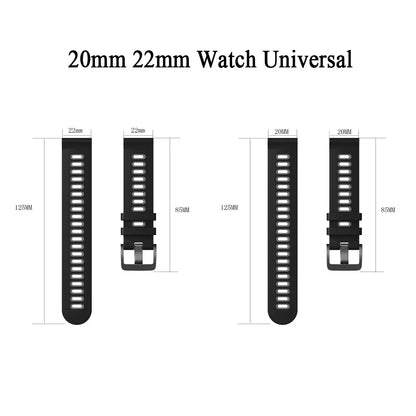20mm/22mm Silicone Soft Strap For Garmin Active/Vivoactive 6 5/Venu 3 Sq/Forerunner 570 165 265 Band For Amazfit/HUAWEI Bracelet
