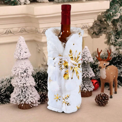 Christmas Wine Bottle Cover Merry Christmas Decorations For Home 2025 Navidad Noel Natal Ornaments Xmas Gift Happy New Year 2026