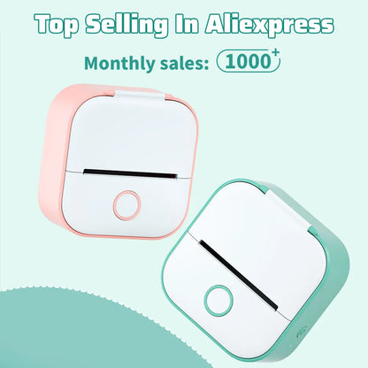 Phomemo T02 Mini Pocket Printer – Bluetooth Thermal Label Maker