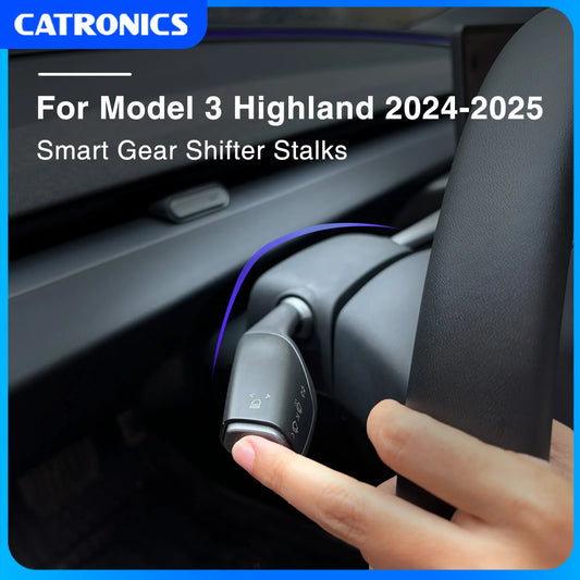 Catronics For Tesla Model 3 Highland Gear Shift Turn Stalks Gear Shifter Lever Signal Wiper Handle Shift Lever Car Accessories