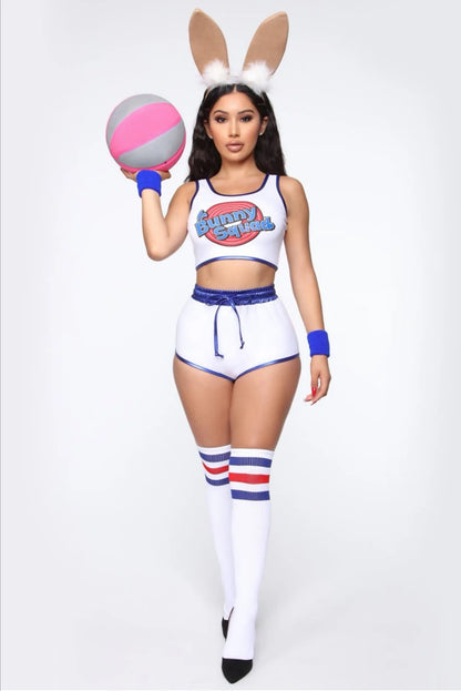 Space Lola Bunny Rabbit Cosplay Costume Rabbit Bunny Jam Costumes Women Girls Halloween Party Clothes Carnival suit