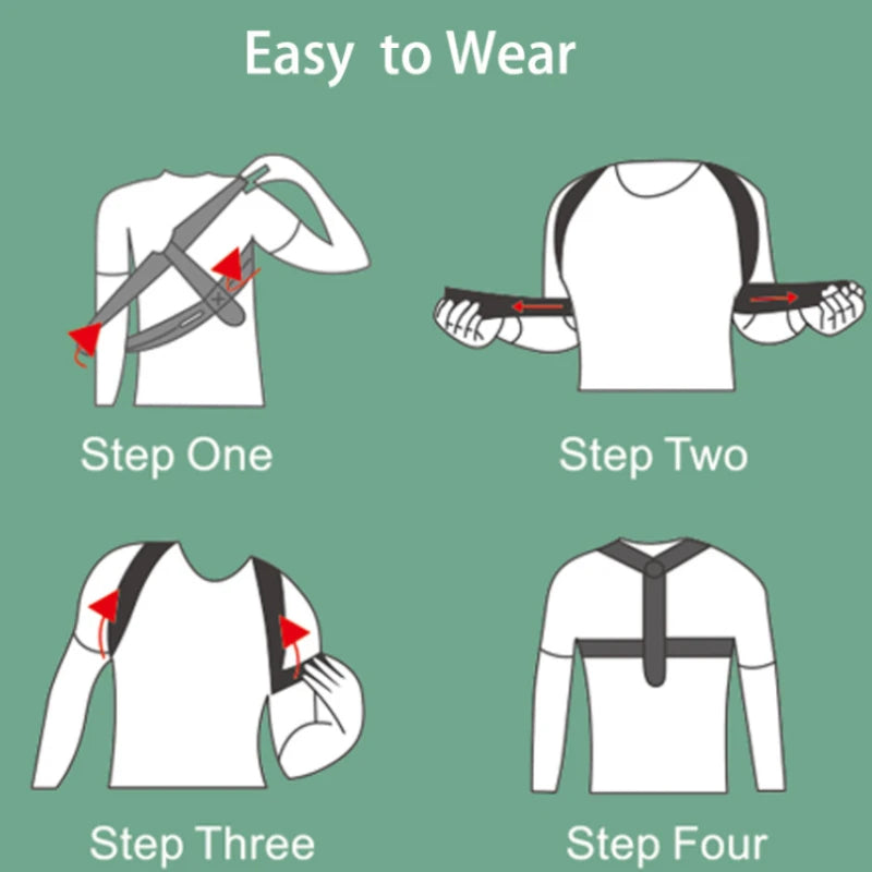 Adjustable Back & Shoulder Posture Corrector Belt