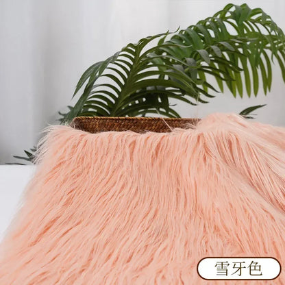 25x45cm 9cmPile Faux Fur Fabric For Sewing Doll Toy Beard Hair DIY Patchwork Material Accessories Home Decoration Cosplay Fabric