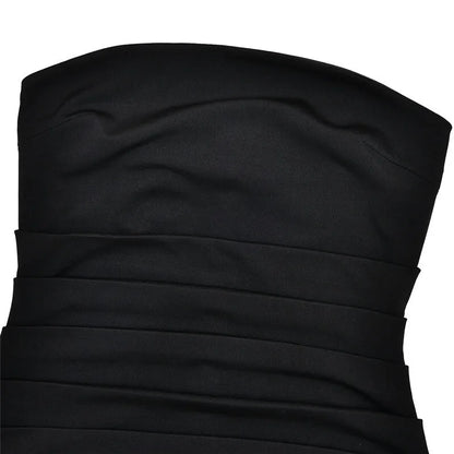 Mozision Scarf Collar Strapless Sexy Maxi Dress For Women Fashion Off-shoulder Backless Bodycon Club Party Long Dress Elegant