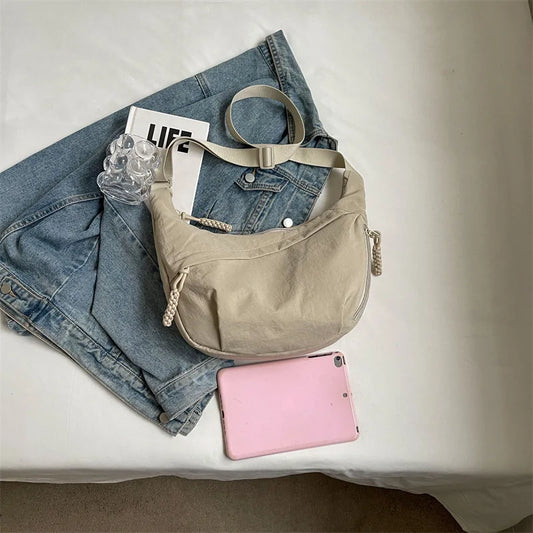 Unisex Oxford Crossbody Messenger Bag – Large Capacity & Casual Style