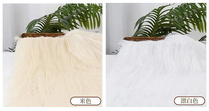 25x45cm 9cmPile Faux Fur Fabric For Sewing Doll Toy Beard Hair DIY Patchwork Material Accessories Home Decoration Cosplay Fabric