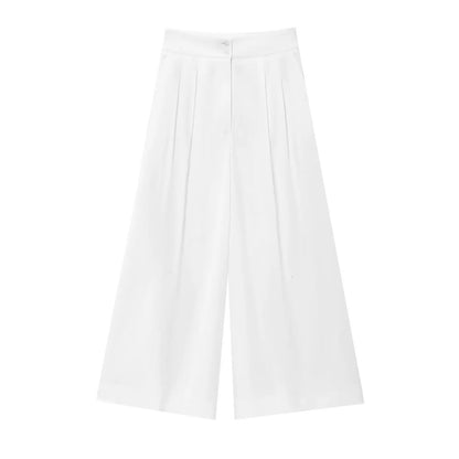 Women’s V-Neck Sleeveless Trouser Set – Summer Chic