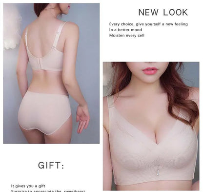 Women's Breathable Cotton Bralette – Adjustable, Seamless & Wire-Free for All-Day Comfort