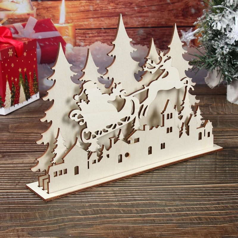 DIY Christmas Tee Wooden Ornament Christmas Decoration for Home 2025 Pendant Xmas Ornaments Navidad Natal New Year Gift 2026