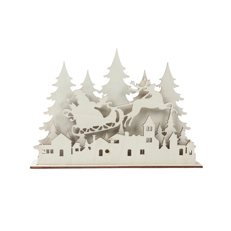 DIY Christmas Tee Wooden Ornament Christmas Decoration for Home 2025 Pendant Xmas Ornaments Navidad Natal New Year Gift 2026