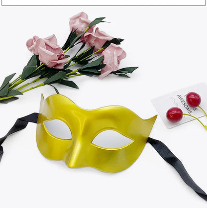 Women Man Sexy Gentleman Masquerade Mask Prom Mask Halloween Party Props Black White Retro Mask Plastic Half Face Cosplay Mask
