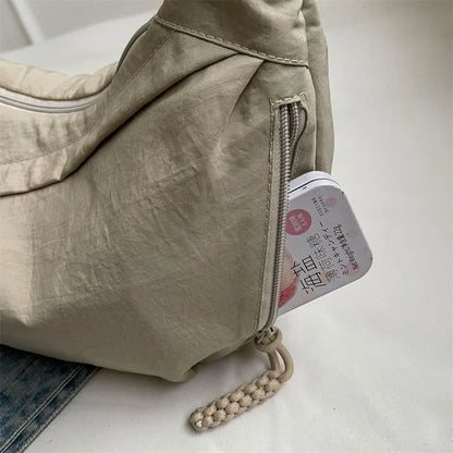 High-Capacity Nylon Crossbody Shoulder Bag for Women