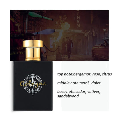 Men's Black Lover Cologne Mixed Wood Sandalwood Eau De Toilette Refreshing Long-lasting Fragrance Deodorant Charming Fragrance