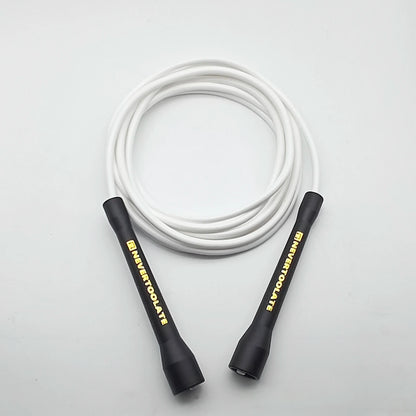 NEVERTOOLATE BOXING ROPE  fitness nylon core pvc 6mmx3.2m skip jump rope double under smooth outlet backup rope overgrip