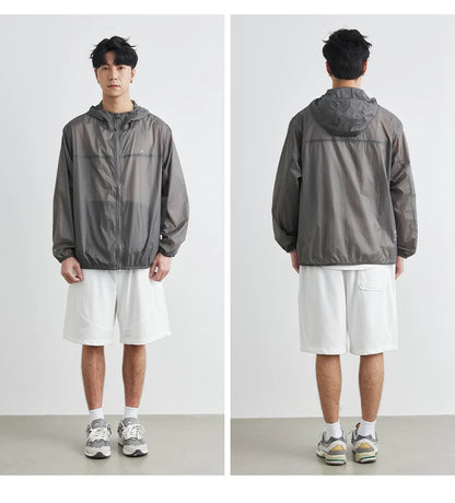 Men’s UPF 50+ Ice Silk Sun Protection Jacket – Lightweight, Breathable, Summer UV Hoodie