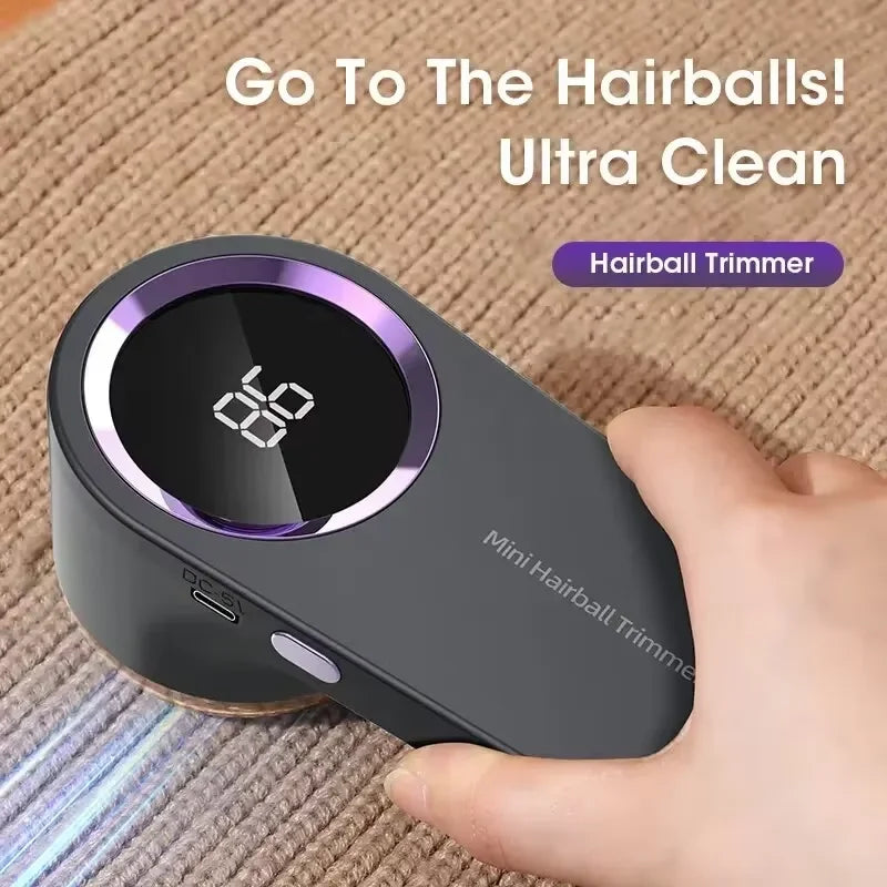 Electric Lint Remover Electric Pellet Fluff Remover Digital Display Debobbler Clothes Shaver Multifunction for Clothes Sweater