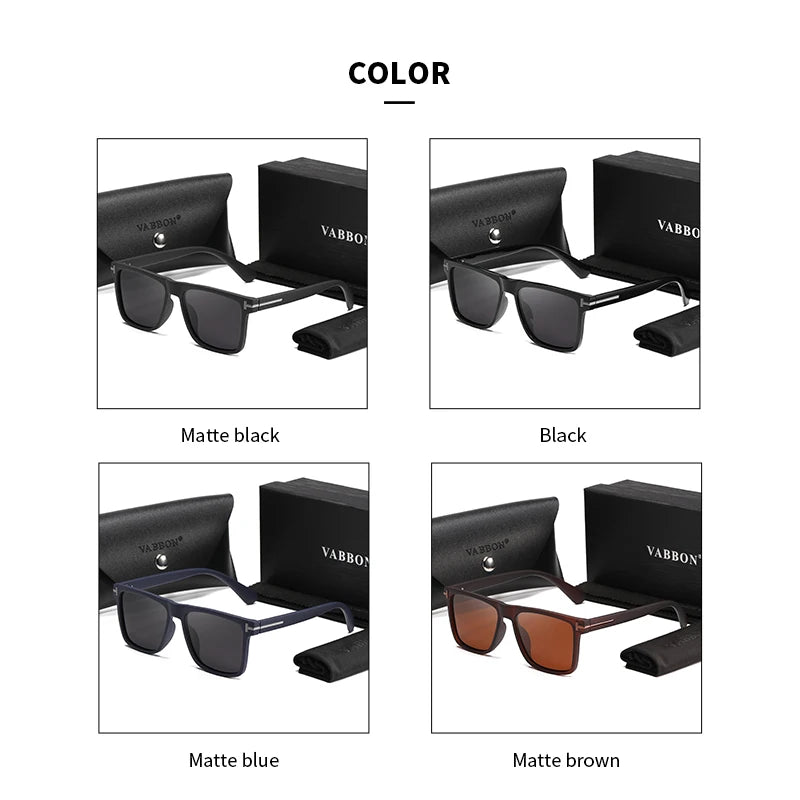 VABBON New Fashion Outdoor Sports Polarized Sunglasses Personality Sunglasses Square Fashion Glasses 899