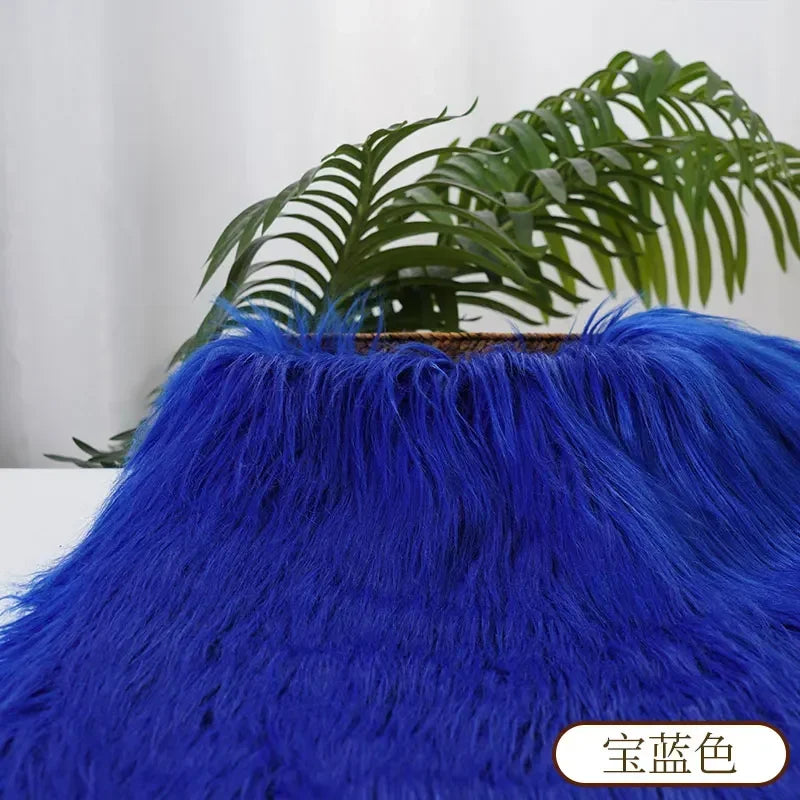 25x45cm 9cmPile Faux Fur Fabric For Sewing Doll Toy Beard Hair DIY Patchwork Material Accessories Home Decoration Cosplay Fabric