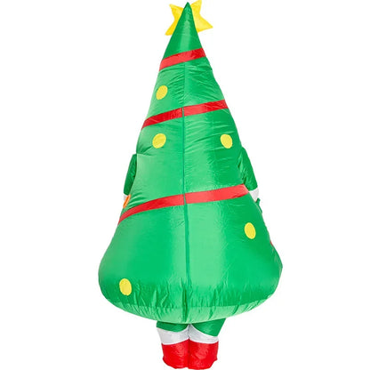 Christmas Inflatable Costume Santa Claus Snowman Gingerbread Tree Adult  Party Masquerade Role Play Holiday Gift