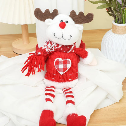 Christmas Dolls Santa Claus Snowman Elk Long Legs Doll Merry Christmas Decoration For Home Xmas Gift Happy New Year 2025 Navidad