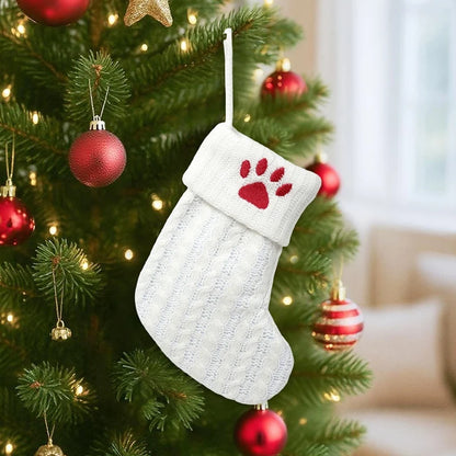 Christmas Socks Knitting Snowflake Letter Stocking Christmas Decoration For Home 2025 Xmas Tree Ornament Gift Navidad Natal 2026