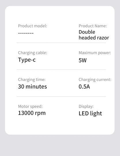 Mini electric shaver, compact and fast charging for home use, men's car shaver, portable for home use, gift for father and boyfr