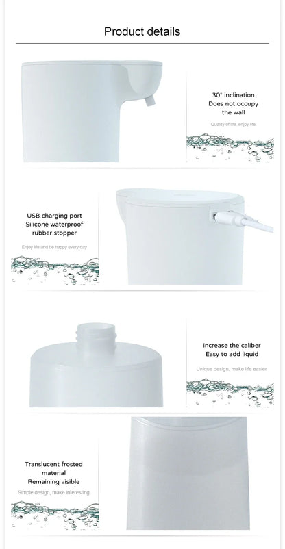 Touchless Foam Soap Dispenser – USB Rechargeable, 350ml