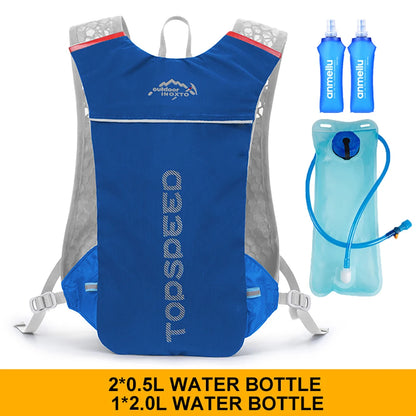 5L Ultralight Hydration Running Vest – Breathable Marathon & Cycling Backpack with 2×500ML Bottles